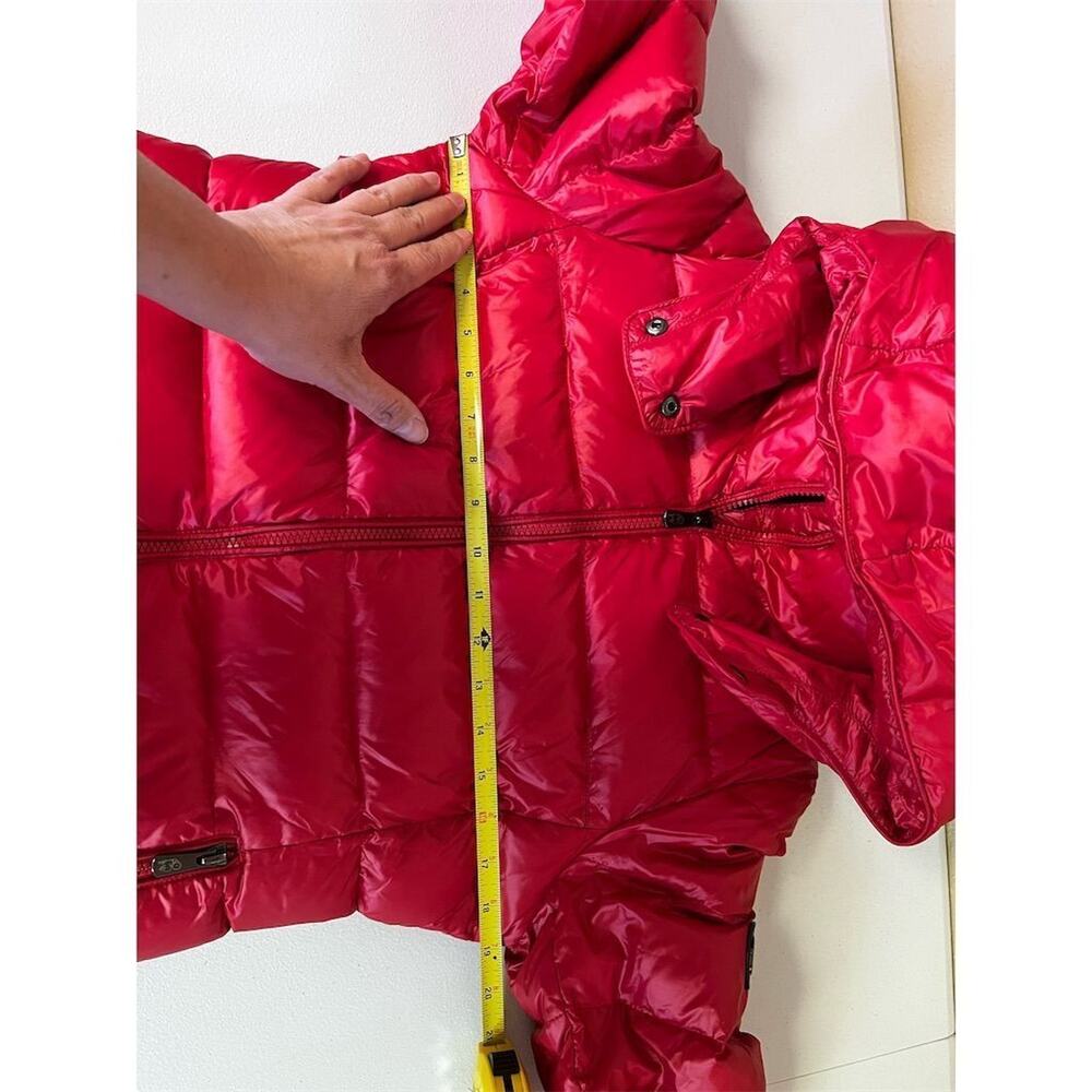 Happy Goat Lucky Women's Red Down Puffer Jacket Size S Winter Casual - Picture 14 of 16